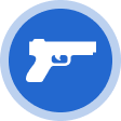 Firearm icon showing a firearm