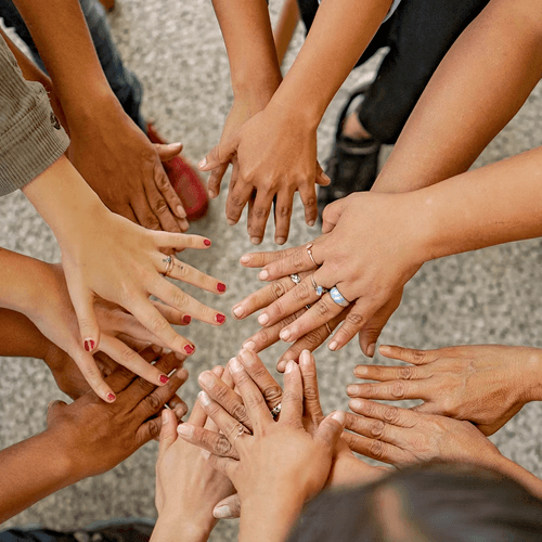 Background image of business coaching taking place