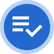 Subscription icon showing a checkbox