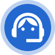 Tech Support icon showing a support representative on the phone