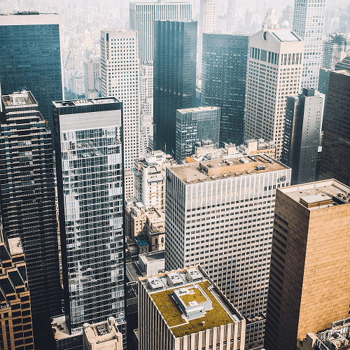 Background image of skyscrapers